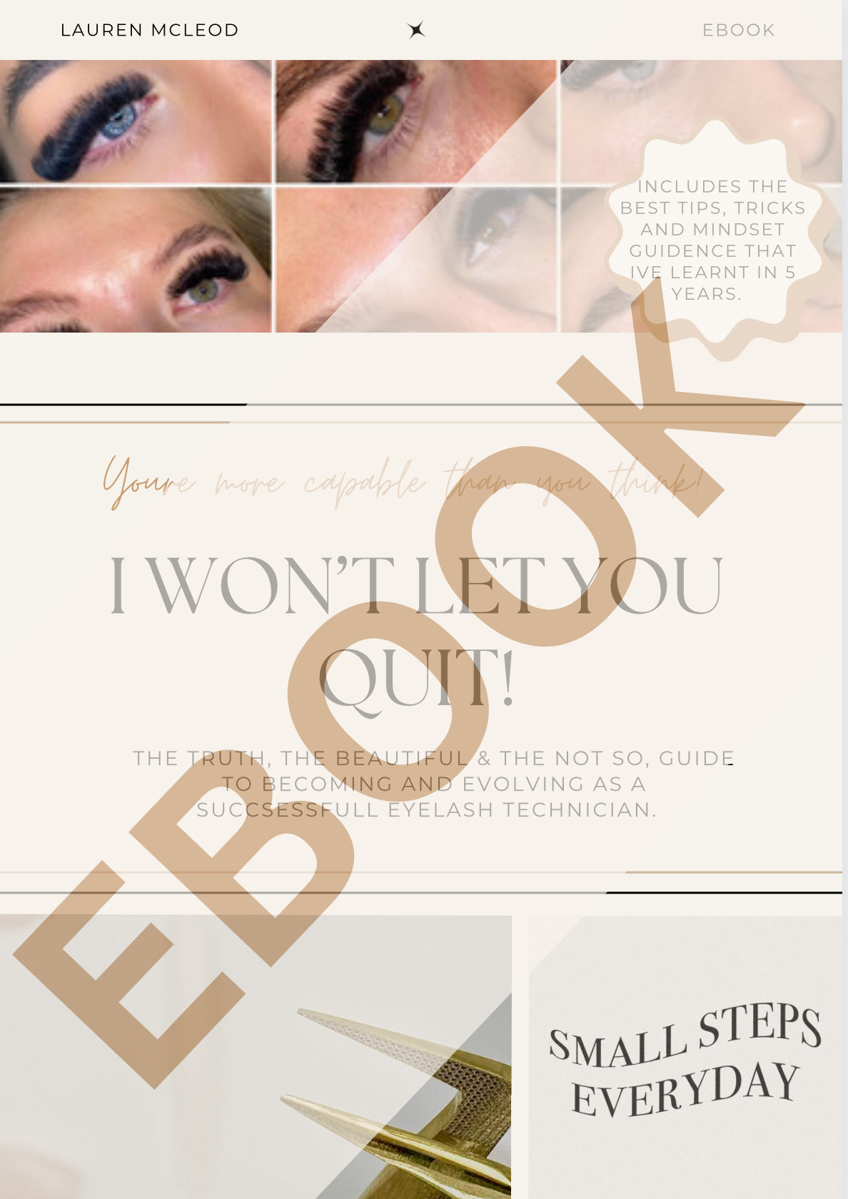 I WON’T LET YOU QUIT. EBOOK.